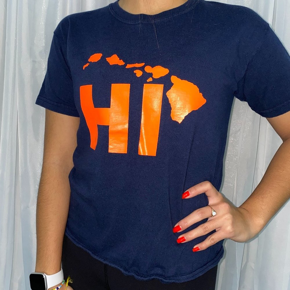 YOUTH "HI" T-Shirt w/ Hawaiian Islands